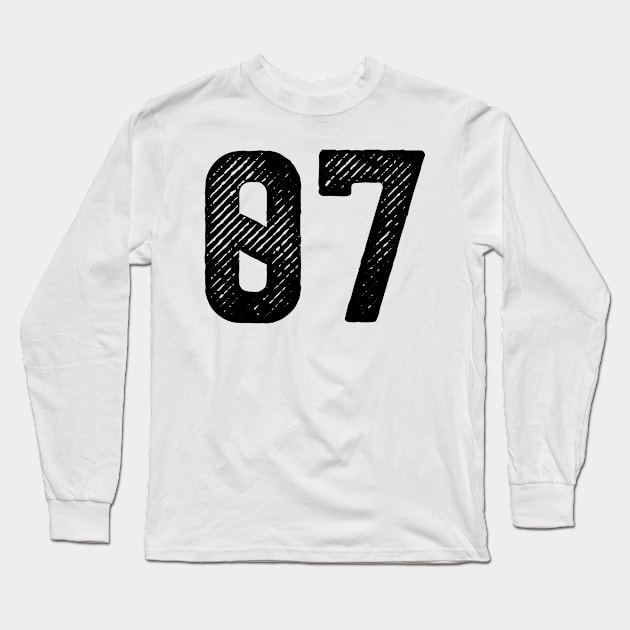 Rough Number 07 Long Sleeve T-Shirt by colorsplash